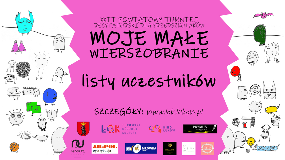 "Moje Małe Wierszobranie"- listy uczestników