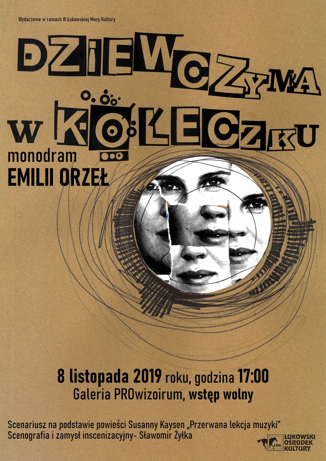 Monodram „Dziewczynka w kółeczku” w wykonaniu Emilii Orzeł /8 listopada 2019