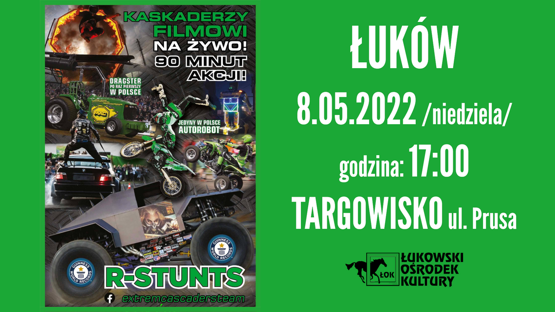 Monster Truck Show w Łukowie! /8 maja 2022