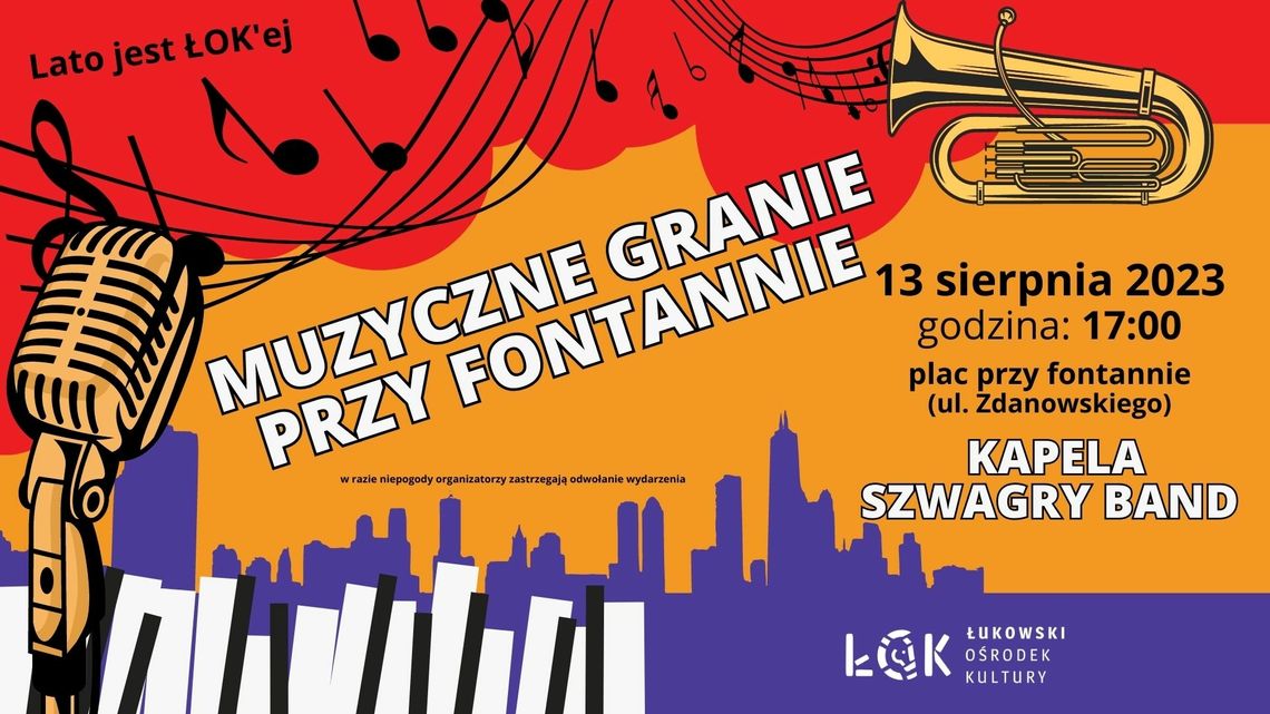 Muzyczne granie przy fontannie /13.08.23