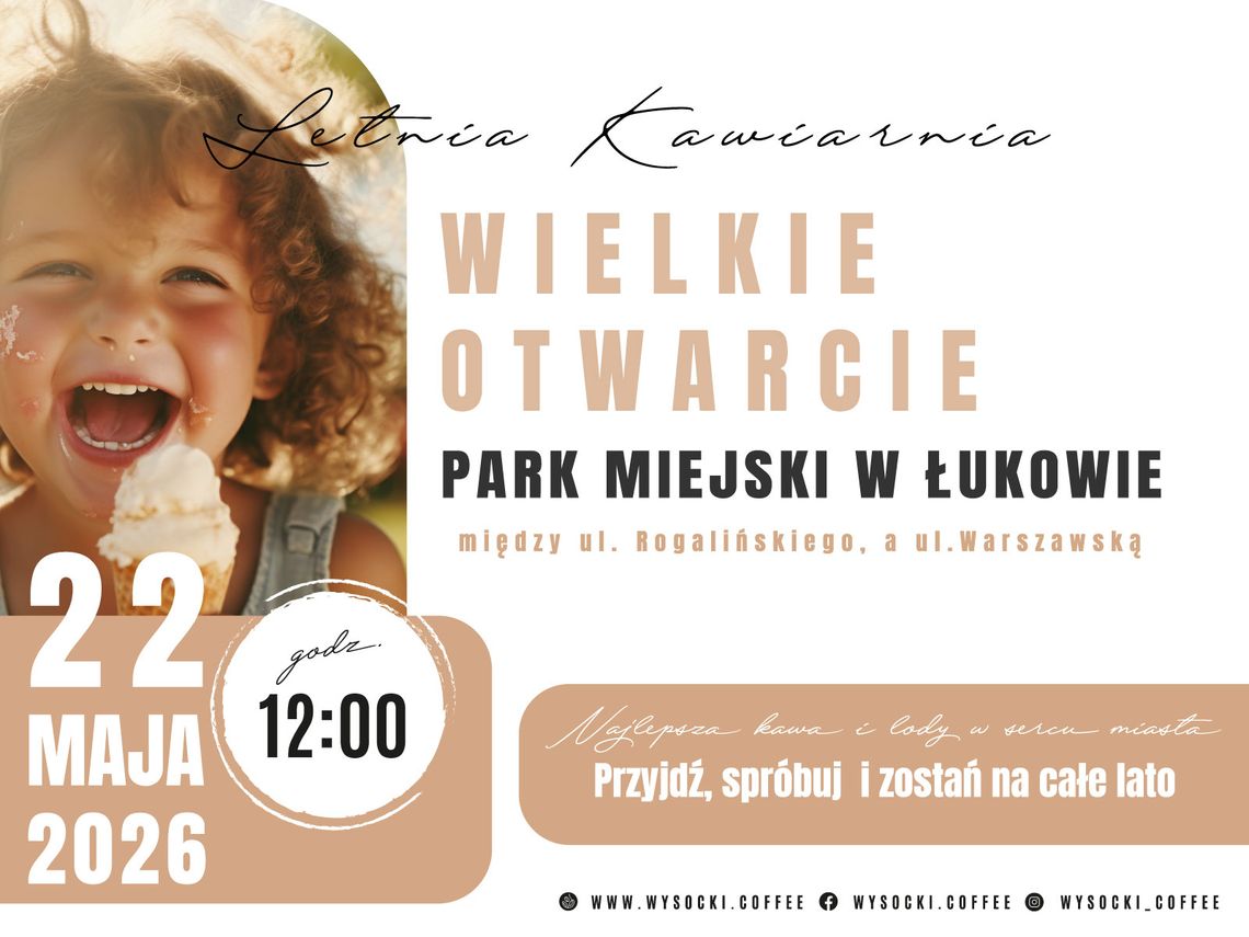 Nowy punkt na kulinarnej mapie Łukowa. Rzemieślnicza kawiarnia odmieni oblicze parku miejskiego /artykuł sponsorowany/