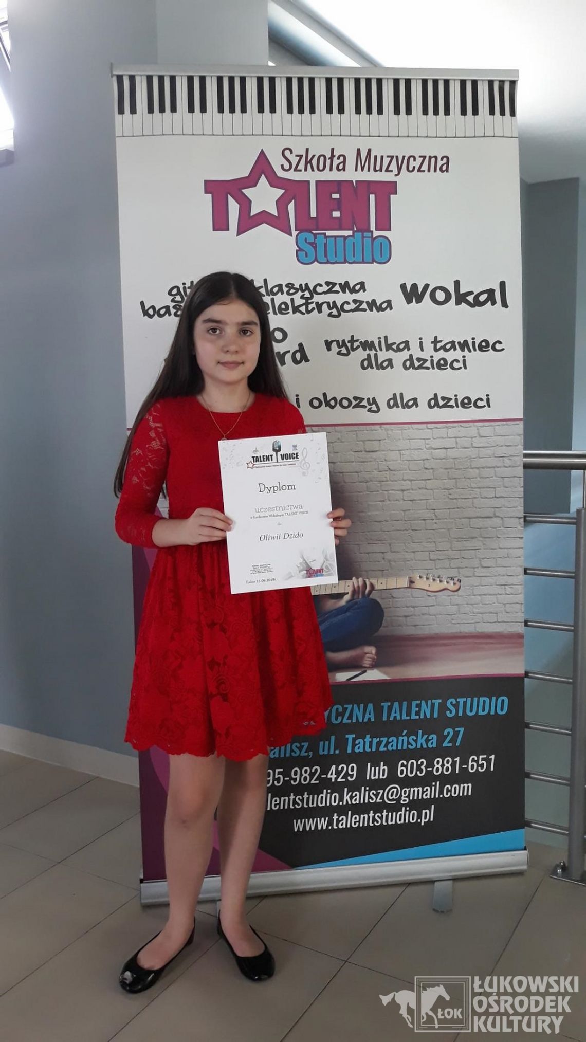 Oliwka Dzido z Fabryki Piosenki ŁOK finalistką Talent Voice w Kaliszu [FOTO]