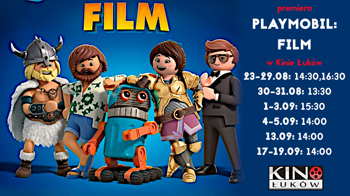 "Playmobil: Film" w Kinie Łuków /od 23 sierpnia 2019 /premiera