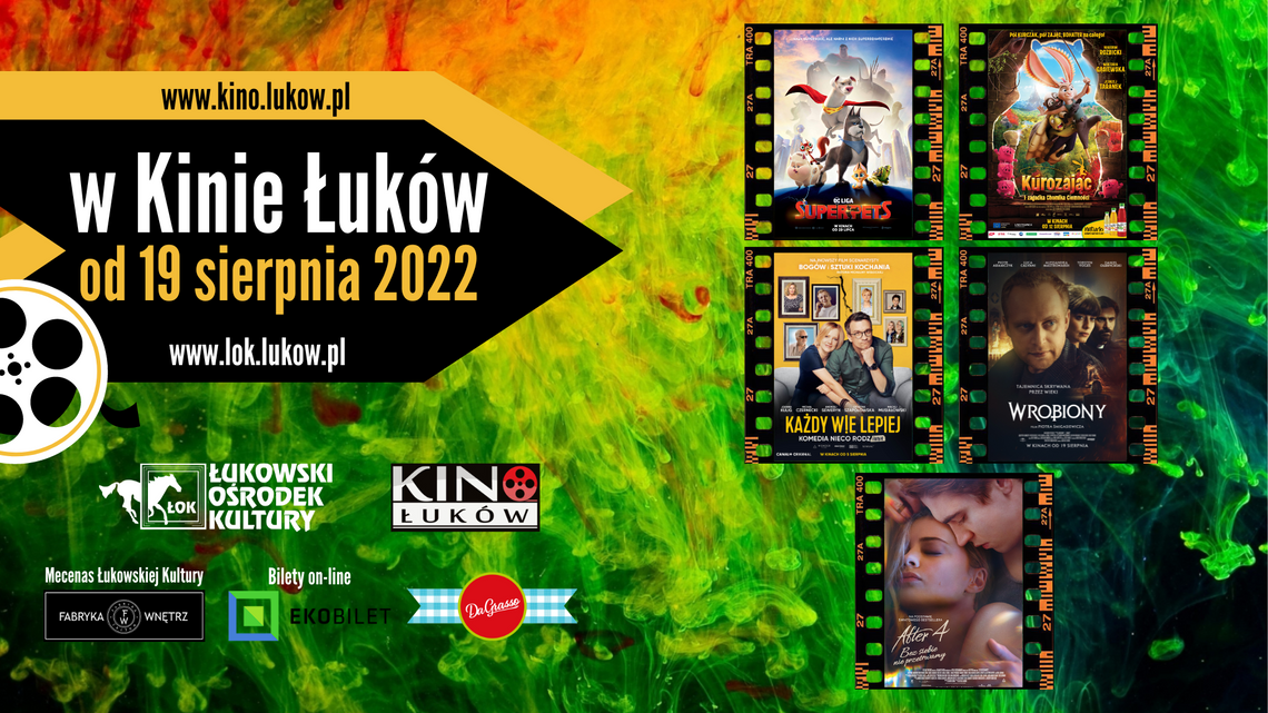 Propozycje Kina Łuków /19-25 sierpnia 2022