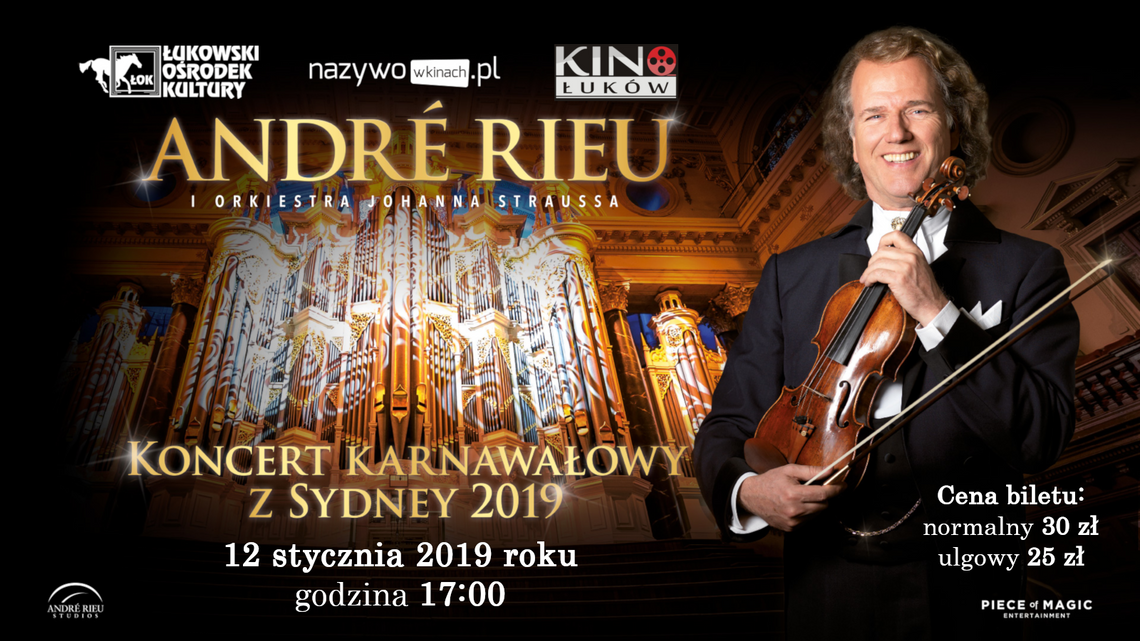 Retransmisja koncertu André Rieu z Sydney /12 stycznia 2019