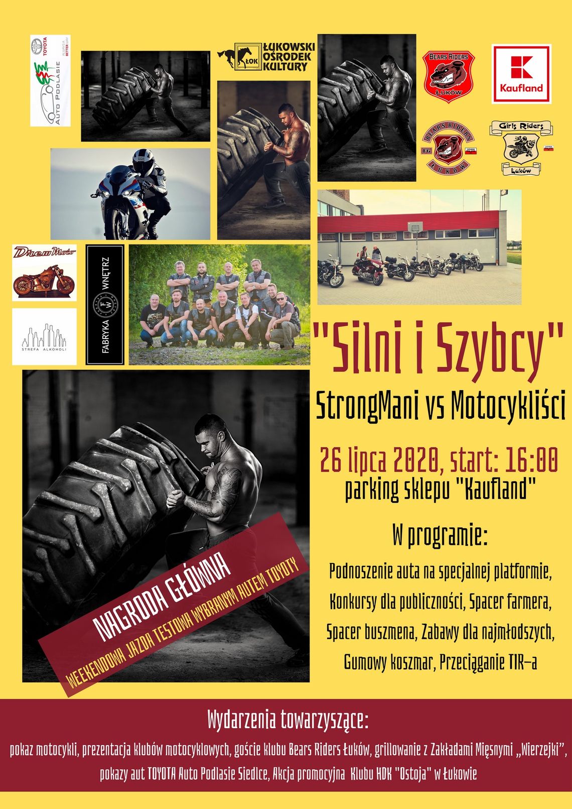 ”Silni i Szybcy” StrongMani vs Motocykliści /26 lipca 2020 16:00