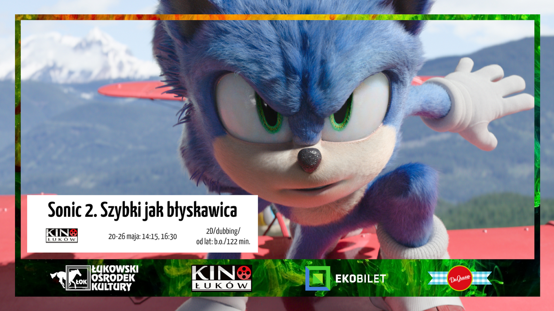 "Sonic 2. Szybki jak błyskawica" w Kinie Łuków /od 20 maja 2022 