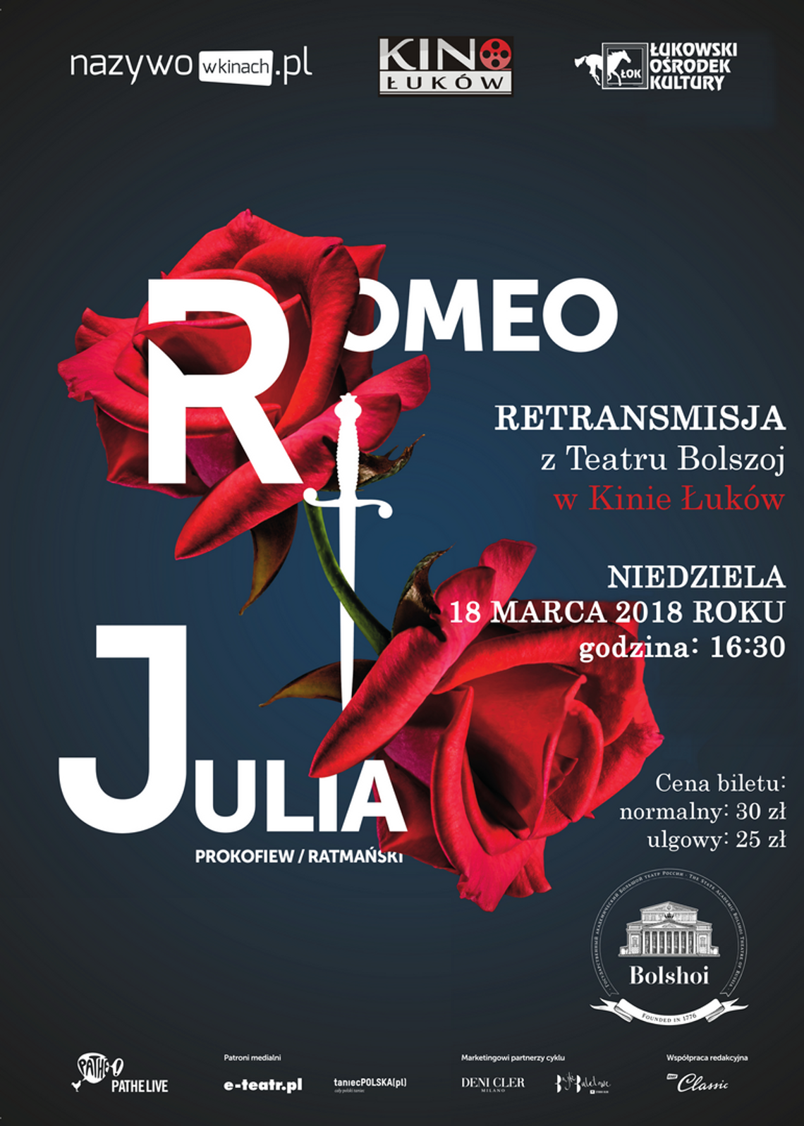 Spektakl baletowy „Romeo i Julia” w Łukowskim Ośrodku Kultury