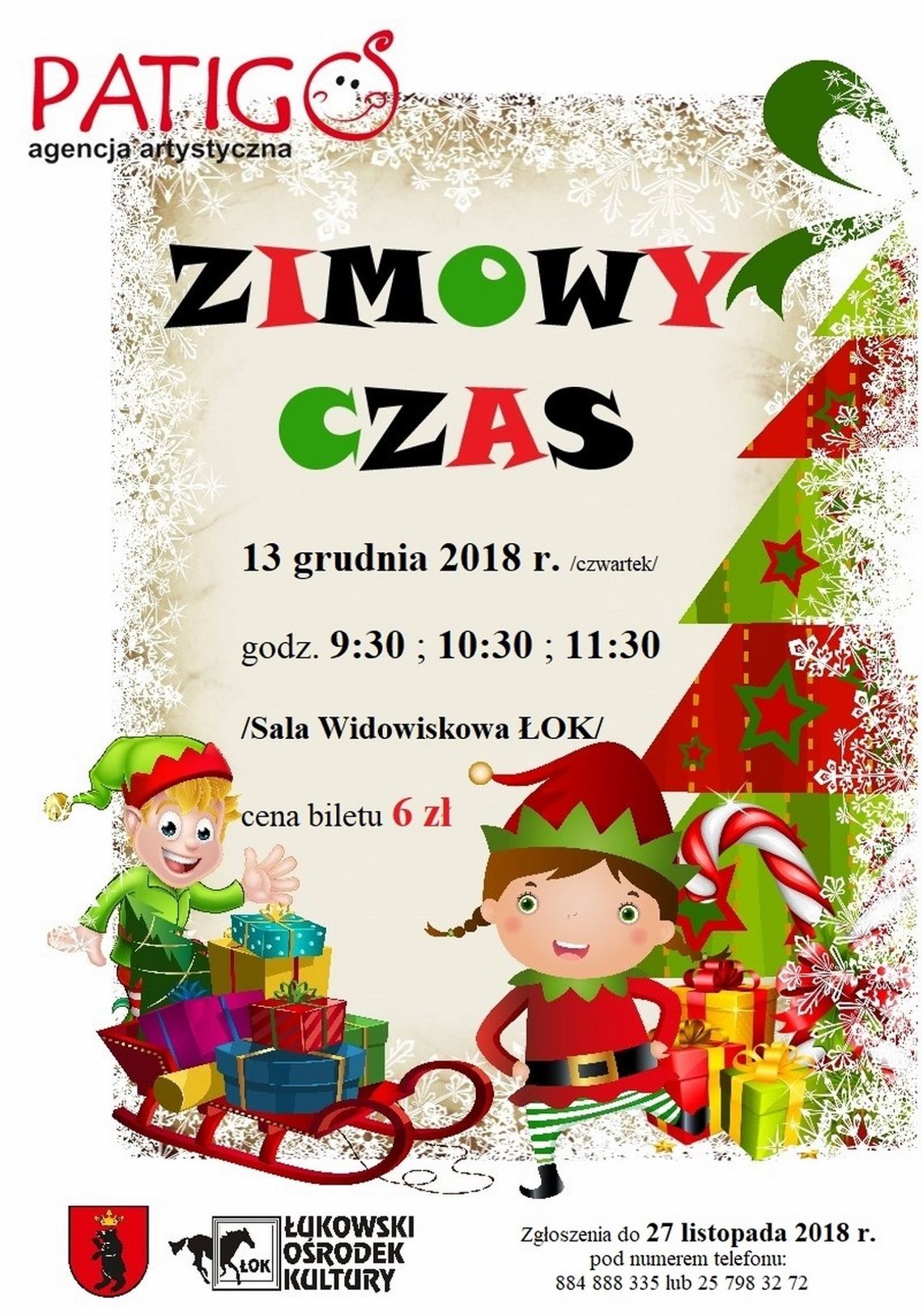 Spektakl teatralny dla dzieci „Zimowy czas” /13 grudnia 2018