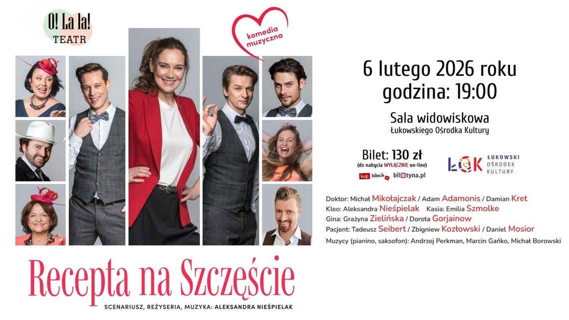 Spektakl teatralny: Recepta na szczęście /6.02.26 Spektakl teatralny: Recepta na szczęście /6.02.26