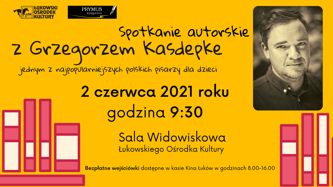 Spotkanie autorskie z Grzegorzem Kasdepke /2 czerwca 2021