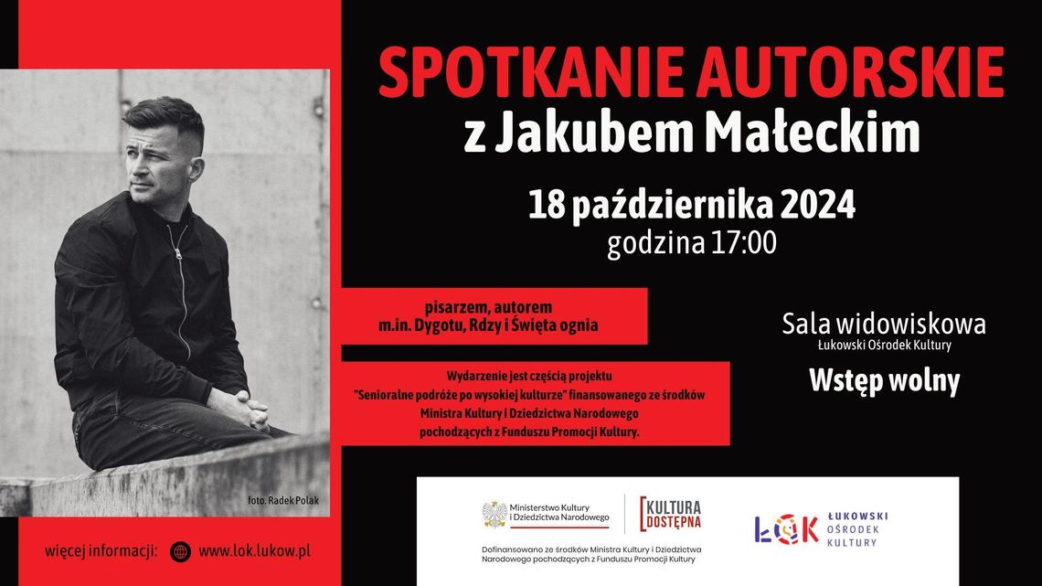 Spotkanie autorskie z Jakubem Małeckim /18.10.24