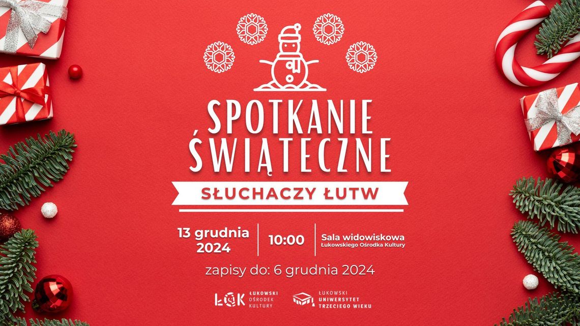 Spotkanie świąteczne słuchaczy ŁUTW /13.12.24