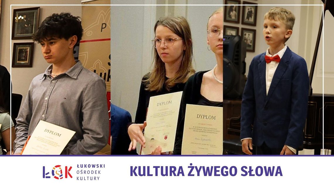 Sukcesy recytatorów ŁOK na konkursie "Malowanie Słowem" [FOTO]