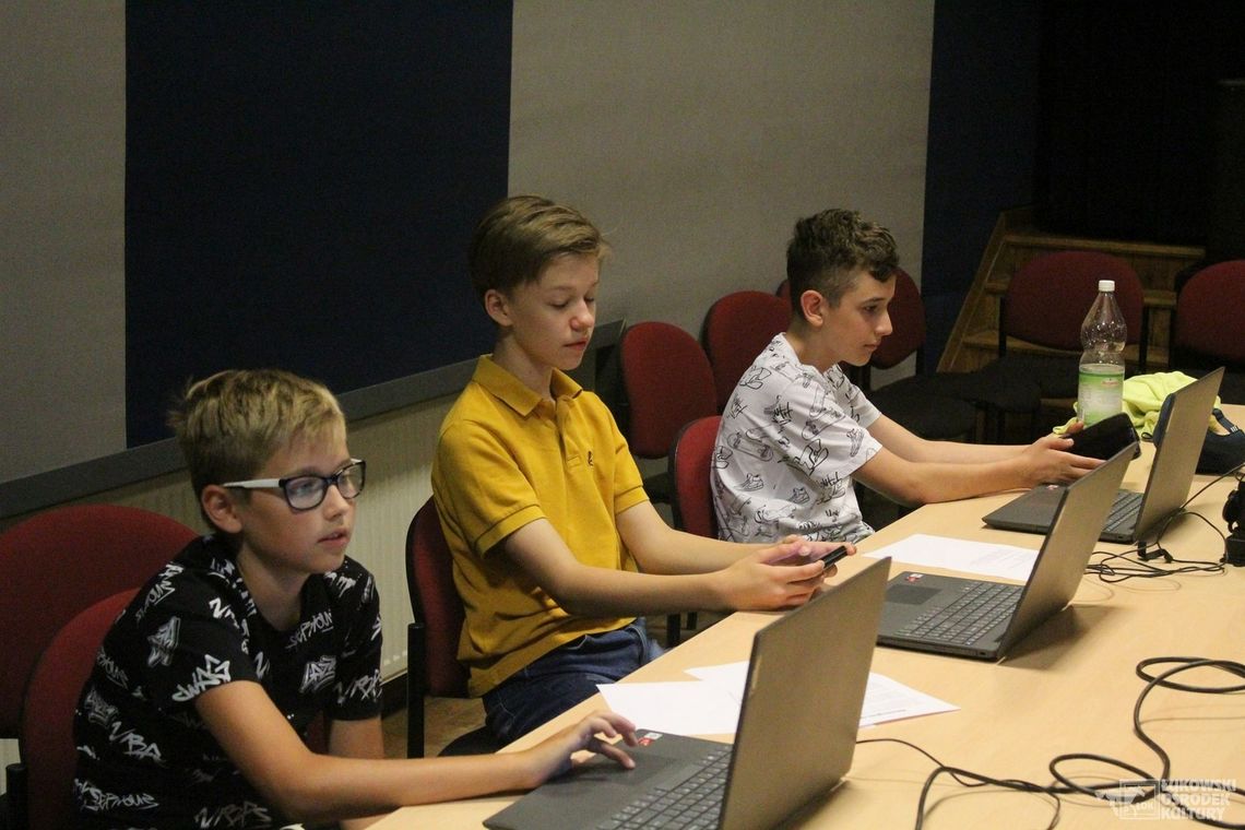 Szkolenie dzieci w ramach projektu Cyfrowe GOK-i w podregionie puławskim /23 lipca 2021