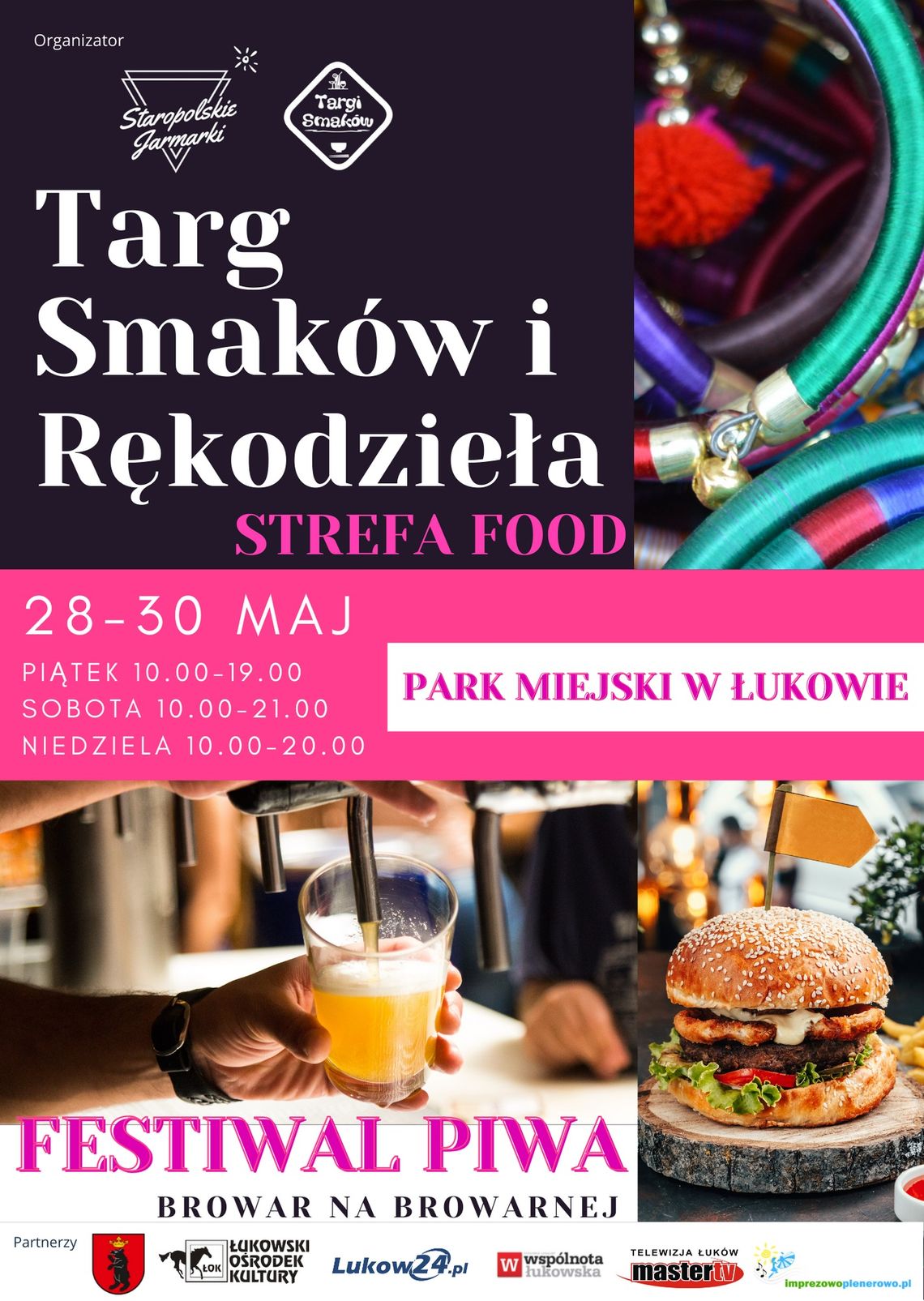 Targ Smaków i Rękodzieła oraz Festiwal Piwa w Łukowie /28-30 maja 2021
