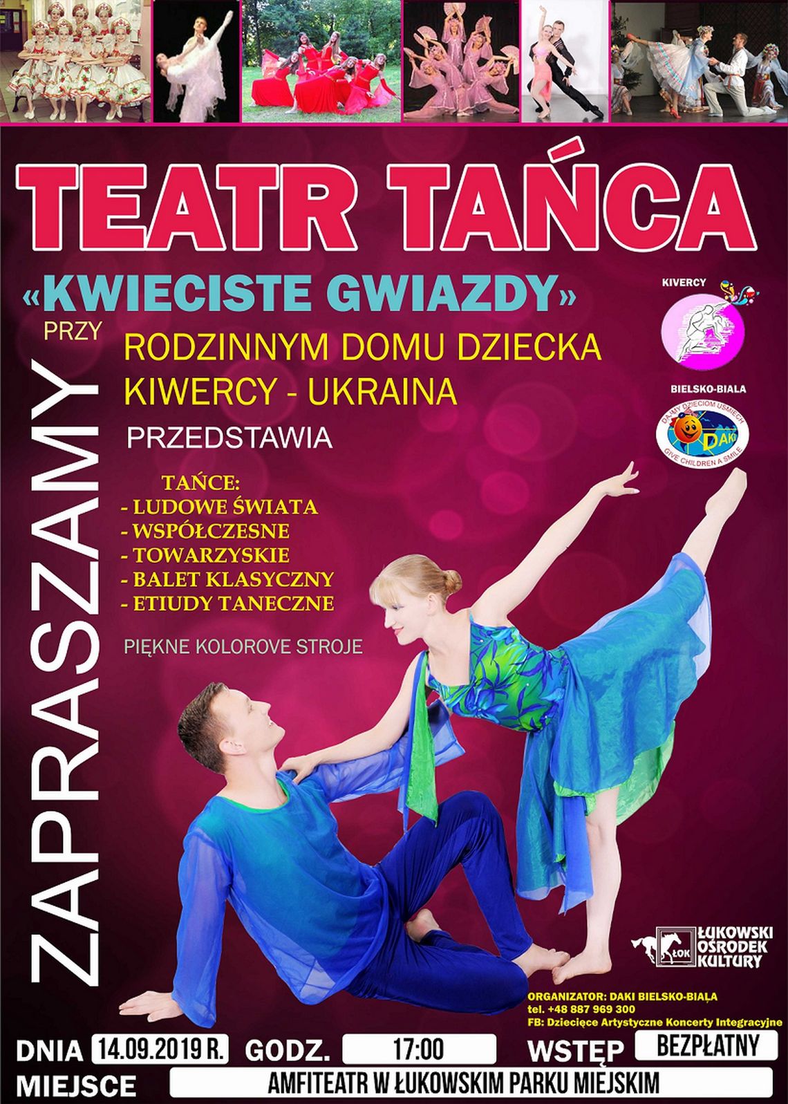 Teatr Tańca „Kwieciste Gwiazdy” z Ukrainy w Łukowie /14 września 2019