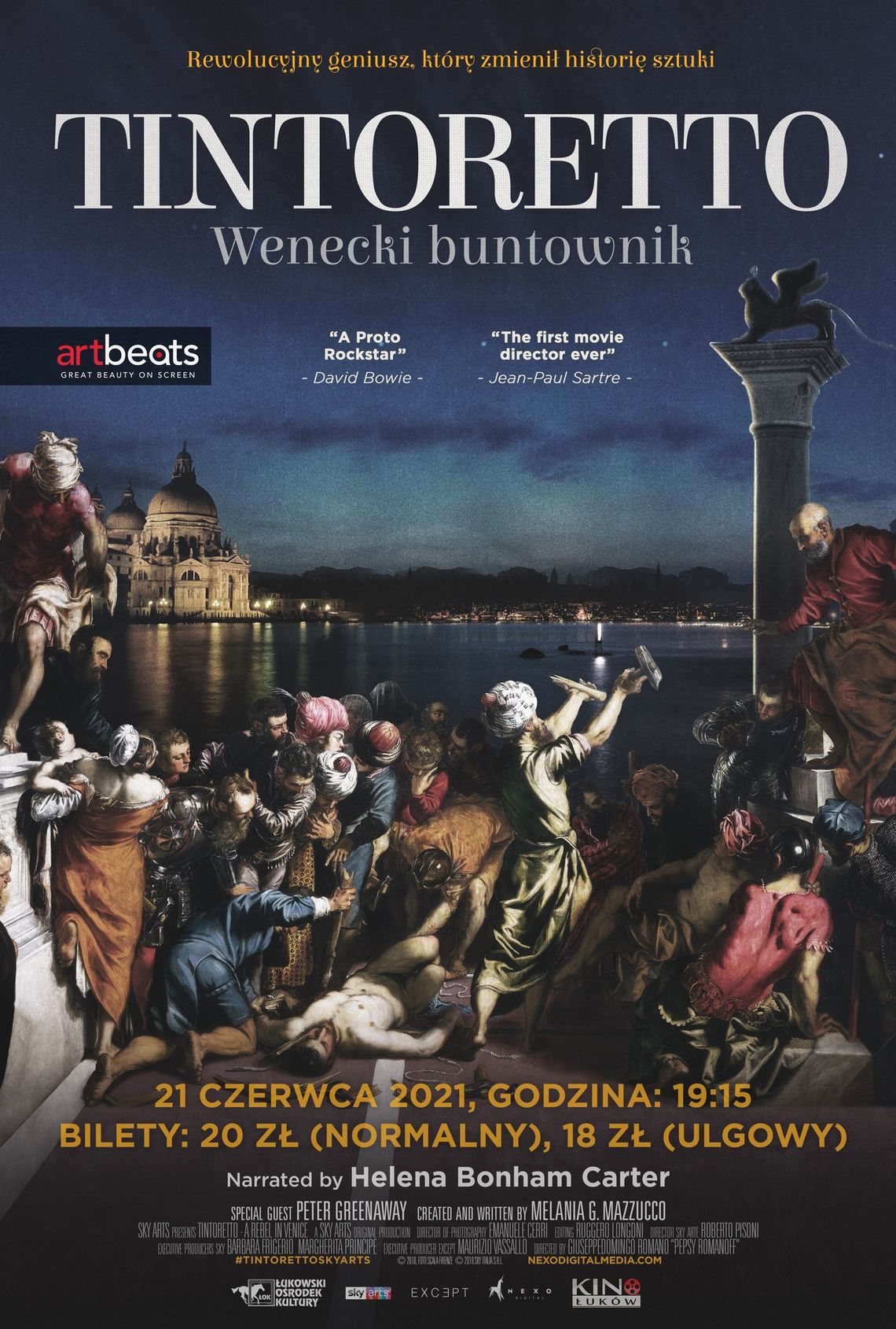 „Tintoretto – wenecki buntownik” z cyklu „Art Beats – Wielka Sztuka w Kinie” w Kinie Łuków /21 czerwca 2021