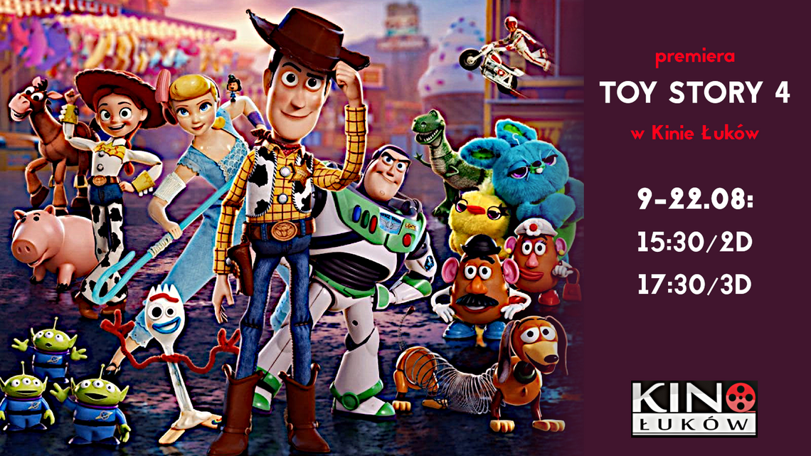 "Toy Story 4" w Kinie Łuków /od 9 sierpnia 2019 /premiera