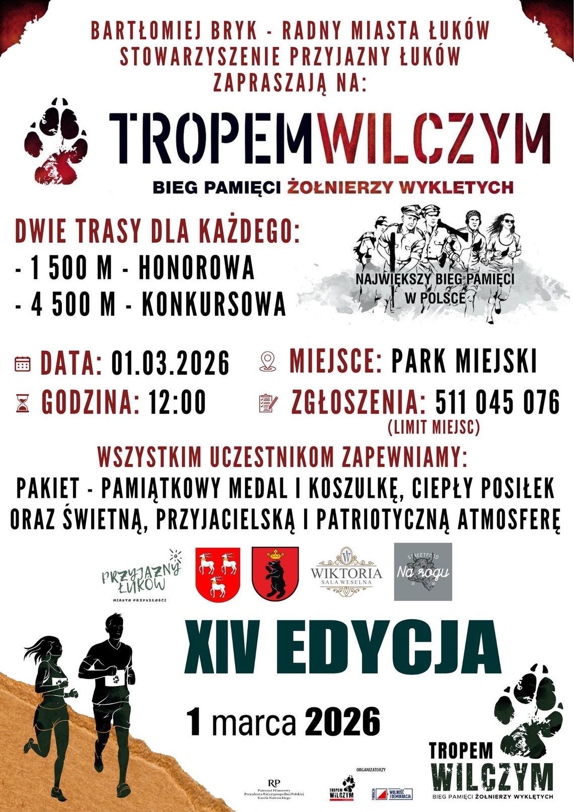 Tropem Wilczym. Bieg Pamięci Żołnierzy Wyklętych w Łukowie /1.03.26