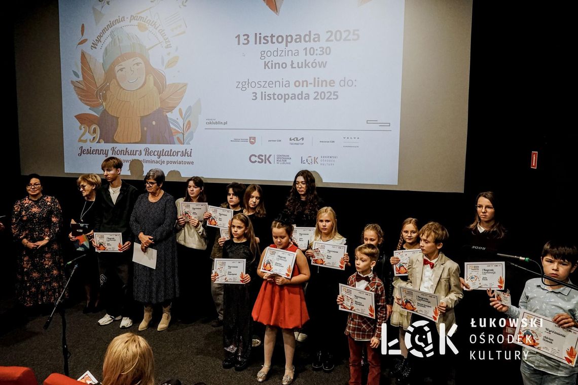 Turniej Powiatowy 29. Jesiennego Konkursu Recytatorskiego w ŁOK [FOTO] [WIDEO]