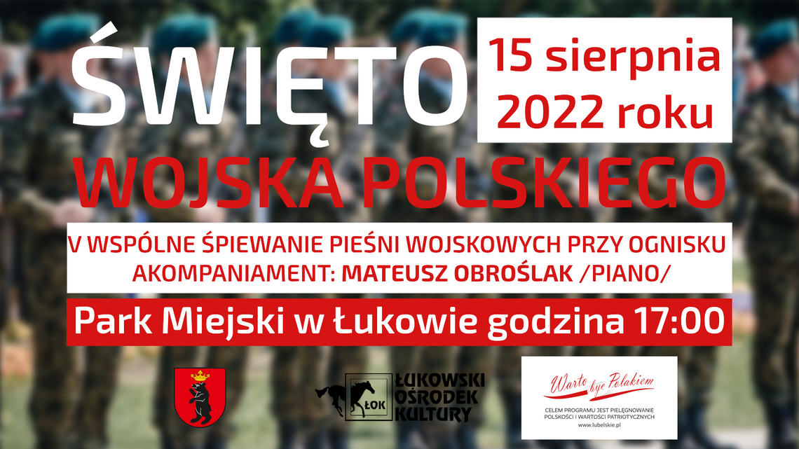 V Wspólne Śpiewanie Pieśni Wojskowych Przy Ognisku /15 sierpnia 2022