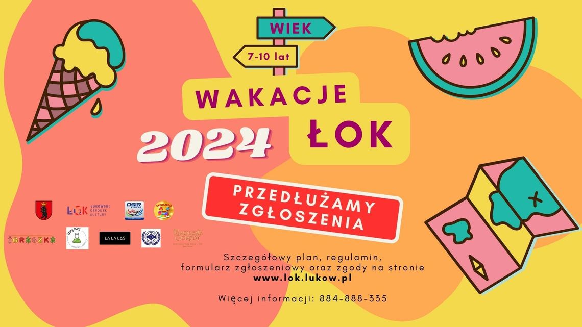 Wakacje ŁOK 24- Przedłużamy zgłoszenia