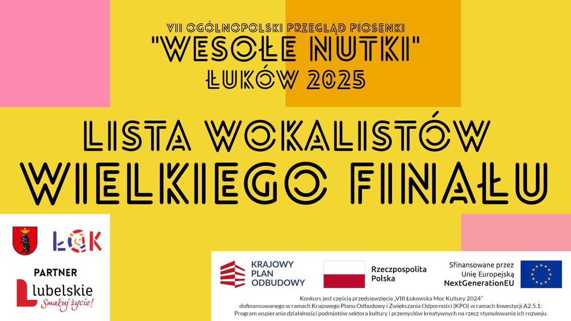 Wesołe nutki 2025: Lista wokalistów WIELKIEGO FINAŁU