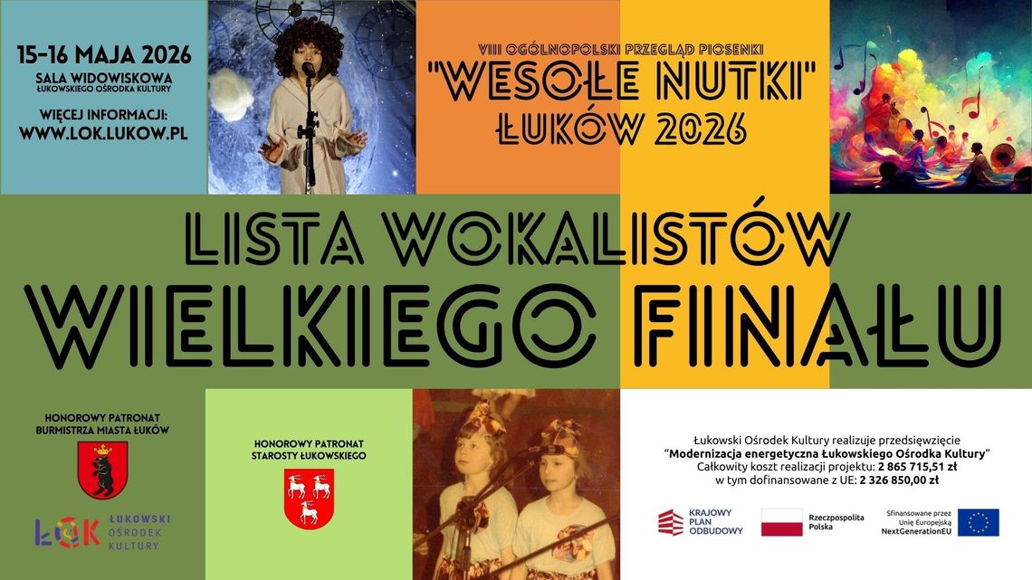 Wesołe Nutki 2026: lista wokalistów Wielkiego Finału