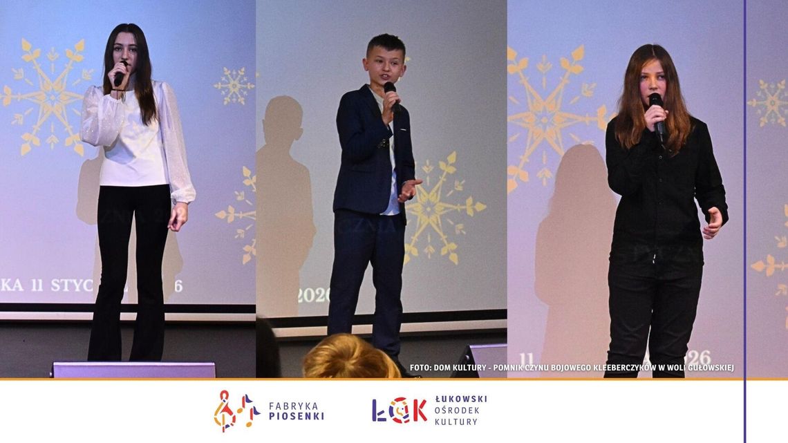 Wokaliści Fabryki Piosenki laureatami Konkursu „Anielskie Śpiewanie 2026” Wokaliści Fabryki Piosenki laureatami Konkursu „Anielskie Śpiewanie 2026”