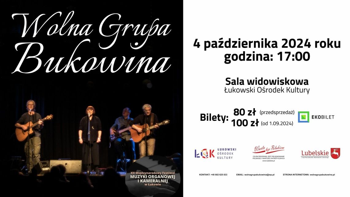 Wolna Grupa Bukowina - Super koncert w ramach naszego festiwalu /4.10.24