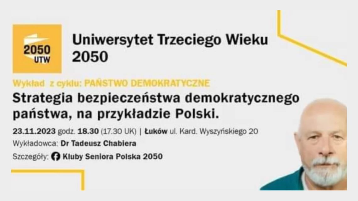 Wykładu Dr. Tadeusza Chabiery w Łukowskim Ośrodku Kultury