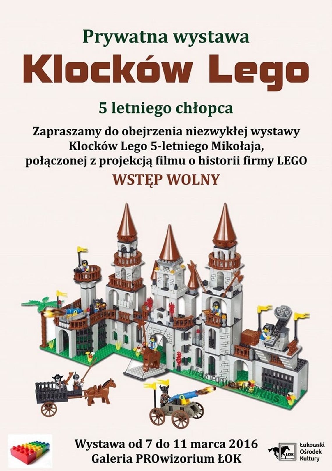 Wystawa klocków LEGO 5-letniego Mikołaja Ochnio