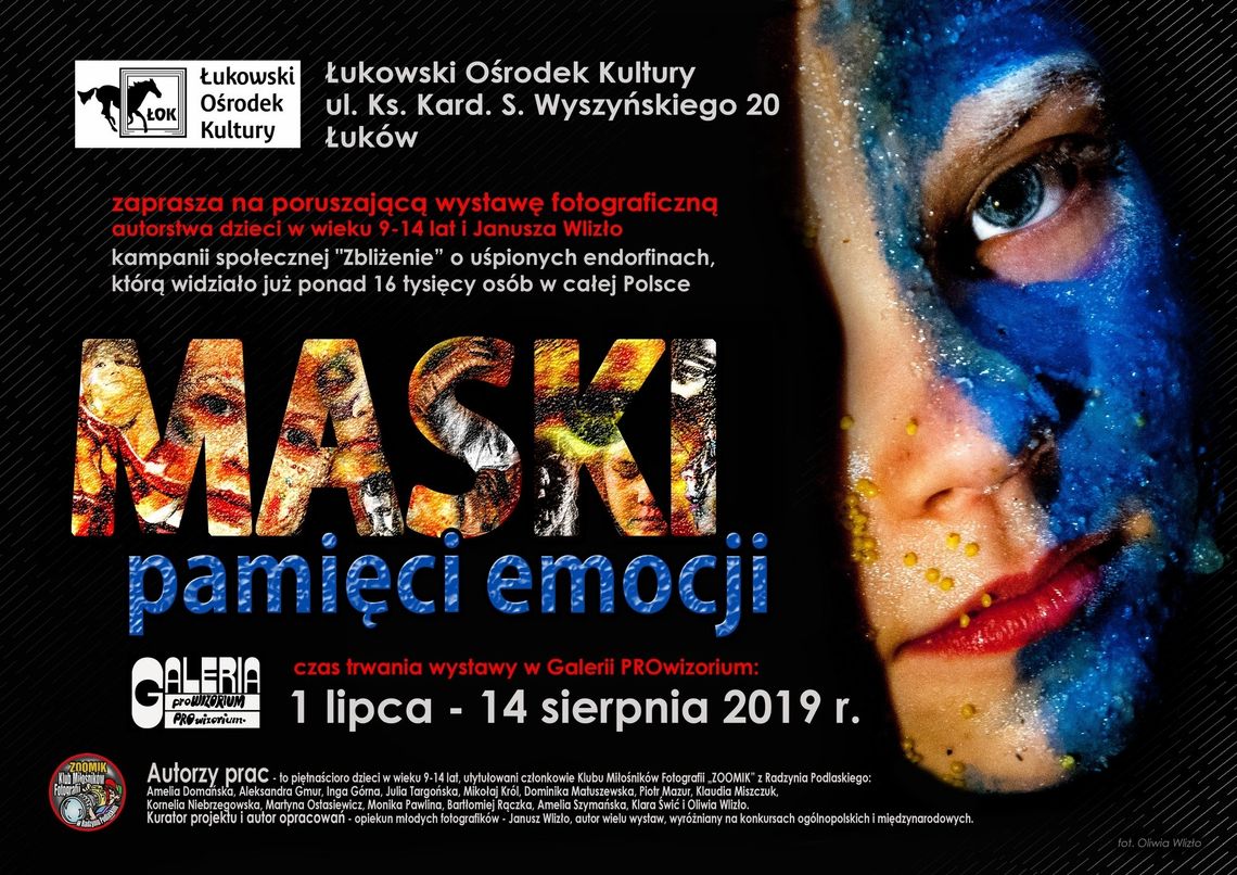Wystawa "MASKI pamięci emocji" w Galerii PROwizorium /od 1 lipca 2019