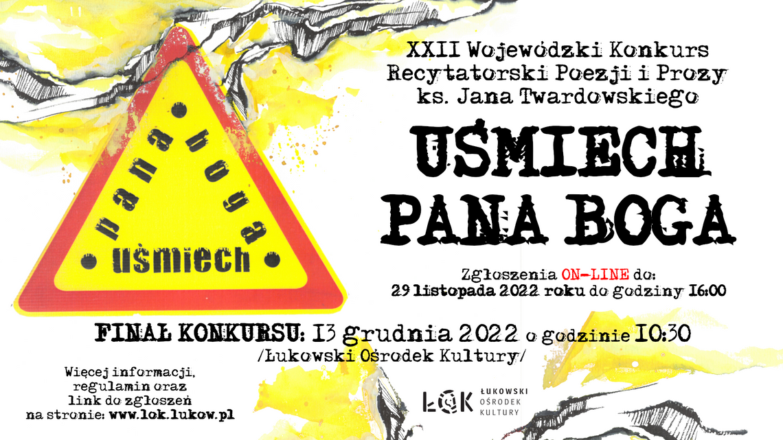 XXII Wojewódzki Konkurs Recytatorski Poezji i Prozy ks. Jana Twardowskiego /zgłoszenia do: 29.11.22