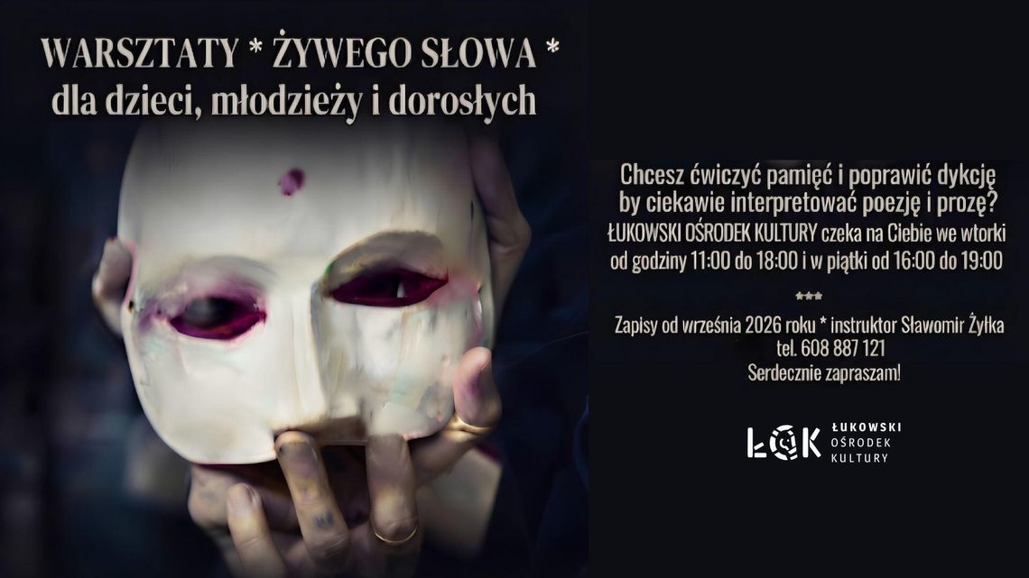 Zapisy na zajęcia "kultury żywego słowa" na rok 2026/2027 Zapisy na zajęcia "kultury żywego słowa" na rok 2026/2027