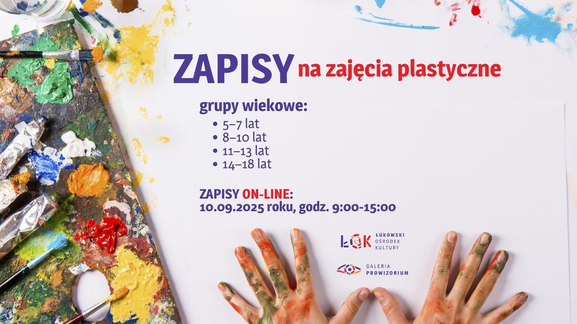 Zapisy na zajęcia plastyczne 2025/2026 /10.09.25