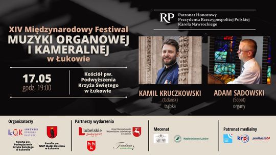 3. koncert XIV Międzynarodowego Festiwalu Muzyki Organowej i Kameralnej w Łukowie