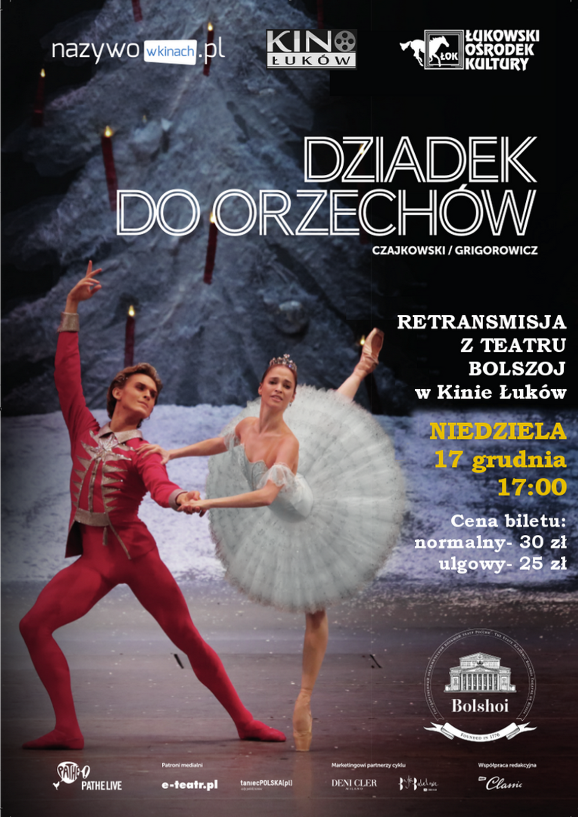 "DZIADEK DO ORZECHÓW"- Retransmisja spektaklu baletowego z Teatru Bolszoj w Kinie Łuków