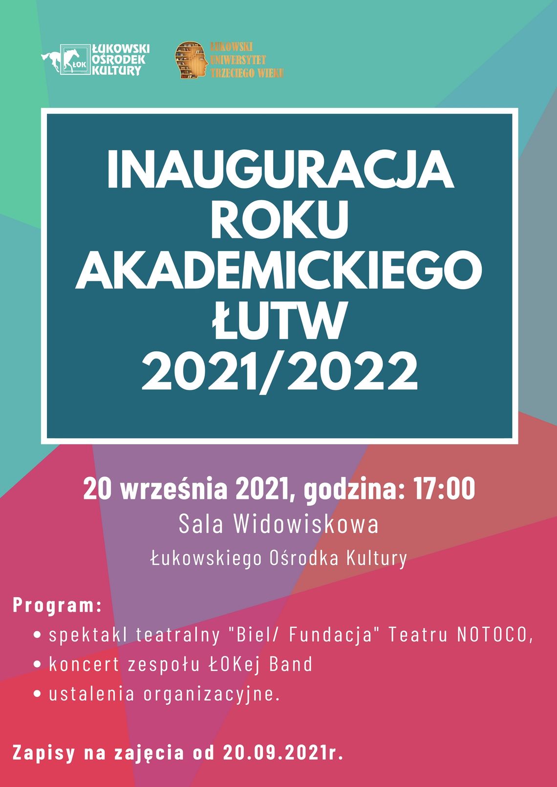 Inauguracja roku akademickiego ŁUTW 2021/2022
