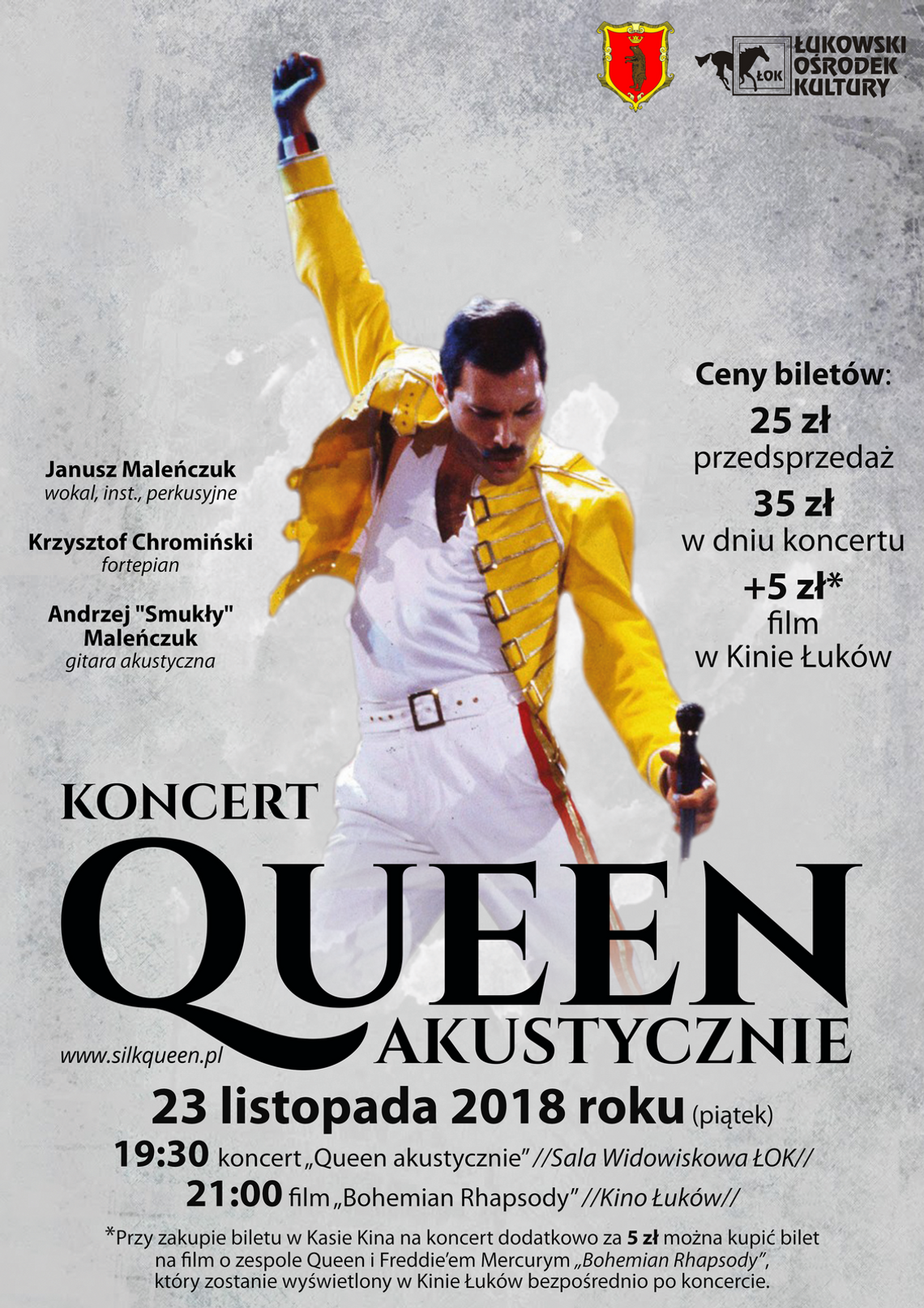 Koncert „Queen akustycznie” w Łukowskim Ośrodku Kultury