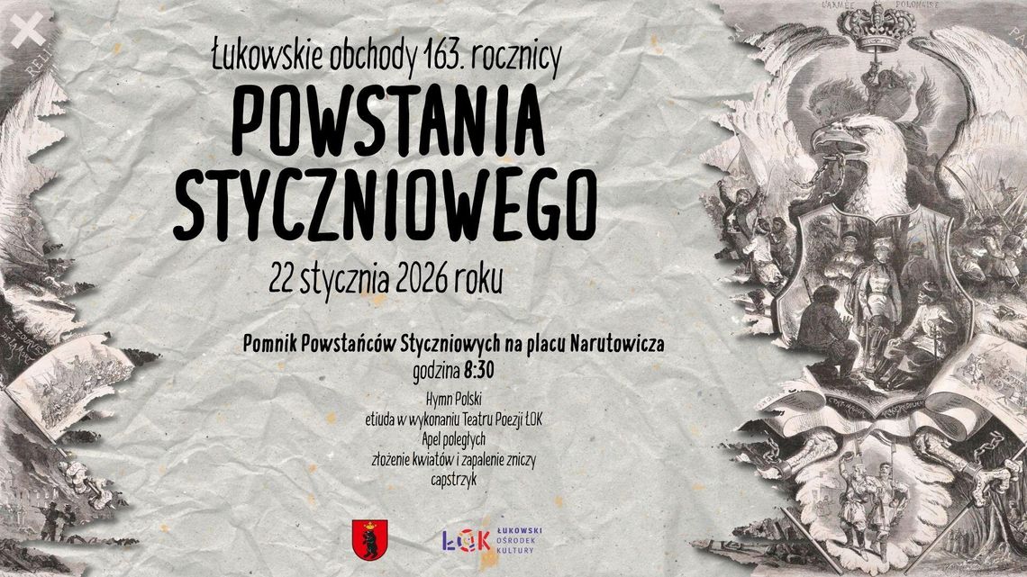 Łukowskie Obchody 163. rocznicy wybuchu Powstania Styczniowego 1863
