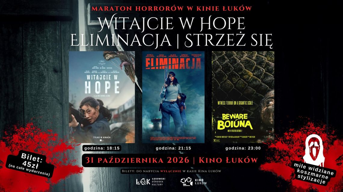 Maraton horrorów w Kinie Łuków Maraton horrorów w Kinie Łuków