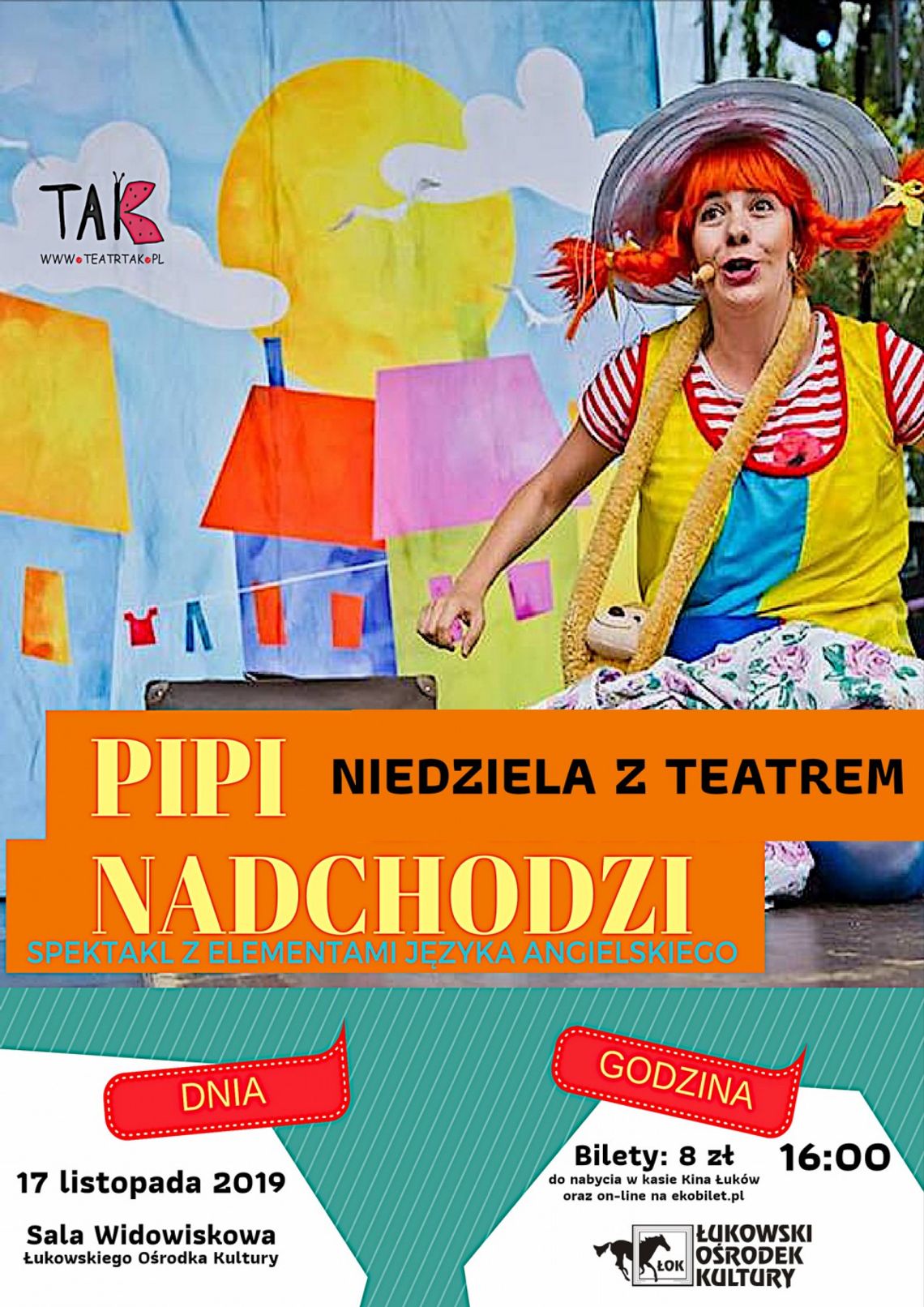 Niedziela z Teatrem "Pipi nadchodzi"- spektakl z elementami angielskiego