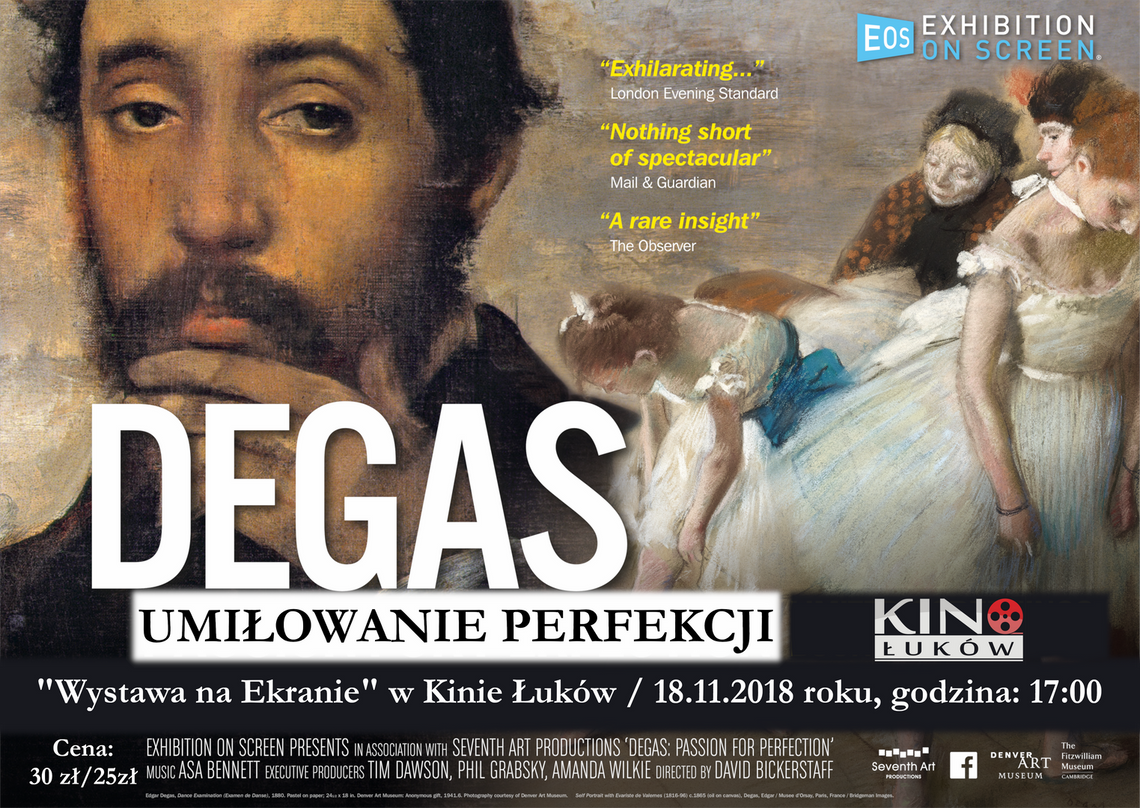 „Umiłowanie perfekcji” Edgar Degas- „Wystawa na Ekranie” w Kinie Łuków