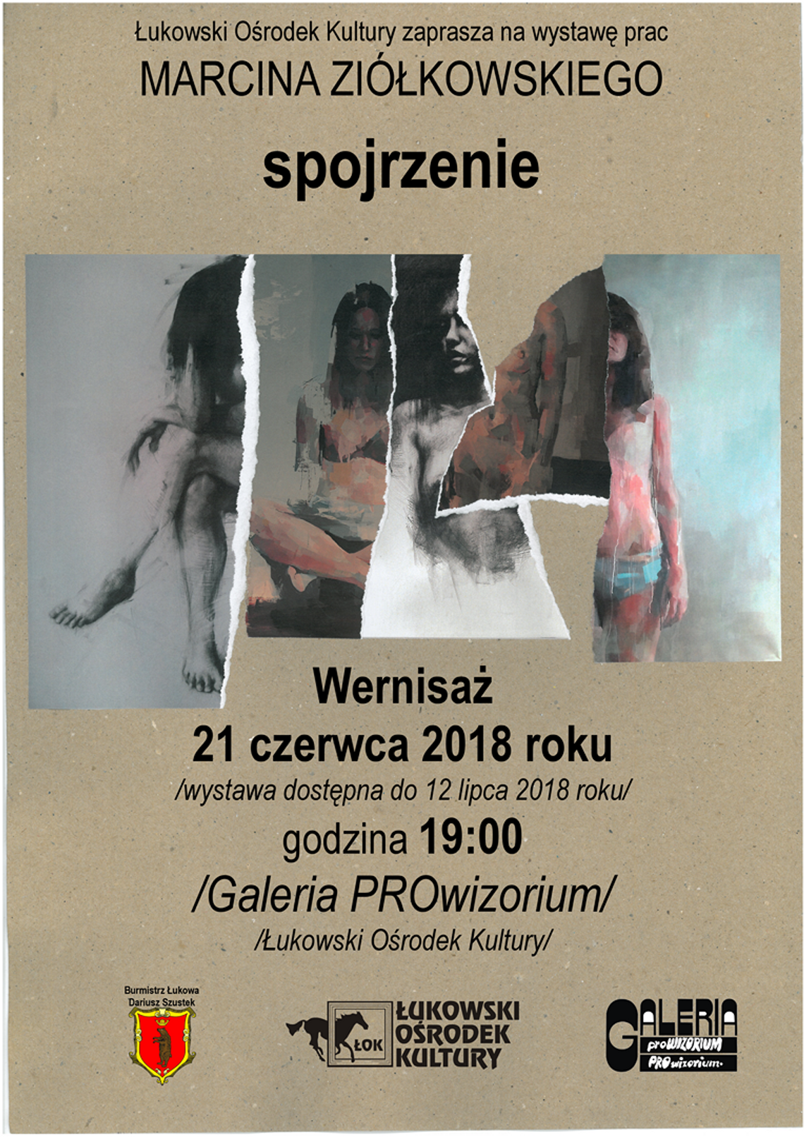 Wernisaż wystawy „Spojrzenie” w Galerii PROwizorium Łukowskiego Ośrodka Kultury