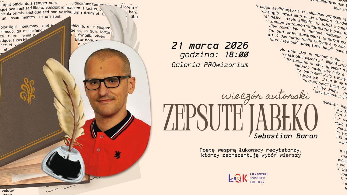 Wieczór autorski Sebastiana Barana: Zepsute jabłko